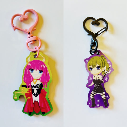 Frieren Chibi Wood Keychain Charms