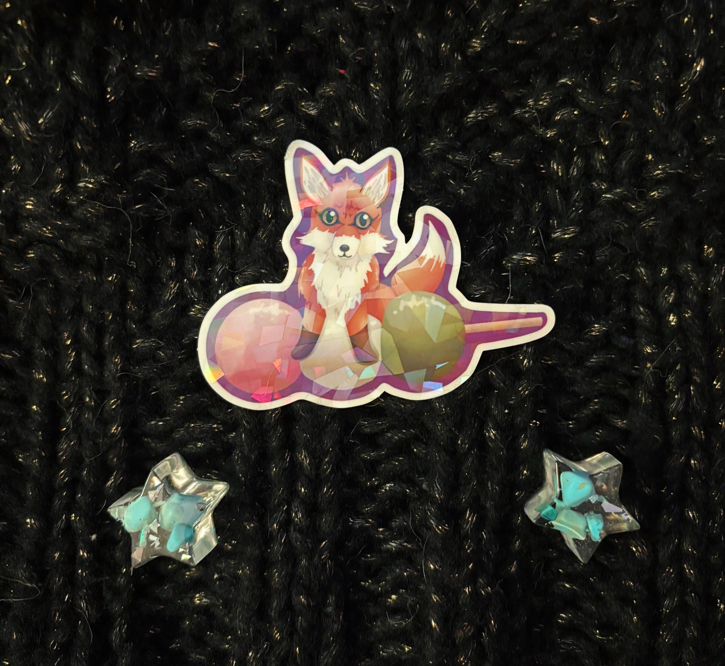 Japanese Dessert Critters Holo Stickers