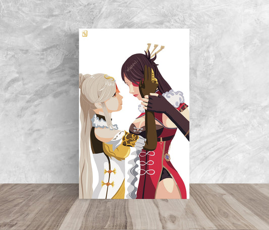 Genshin Impact Beidou and Ningguang Print