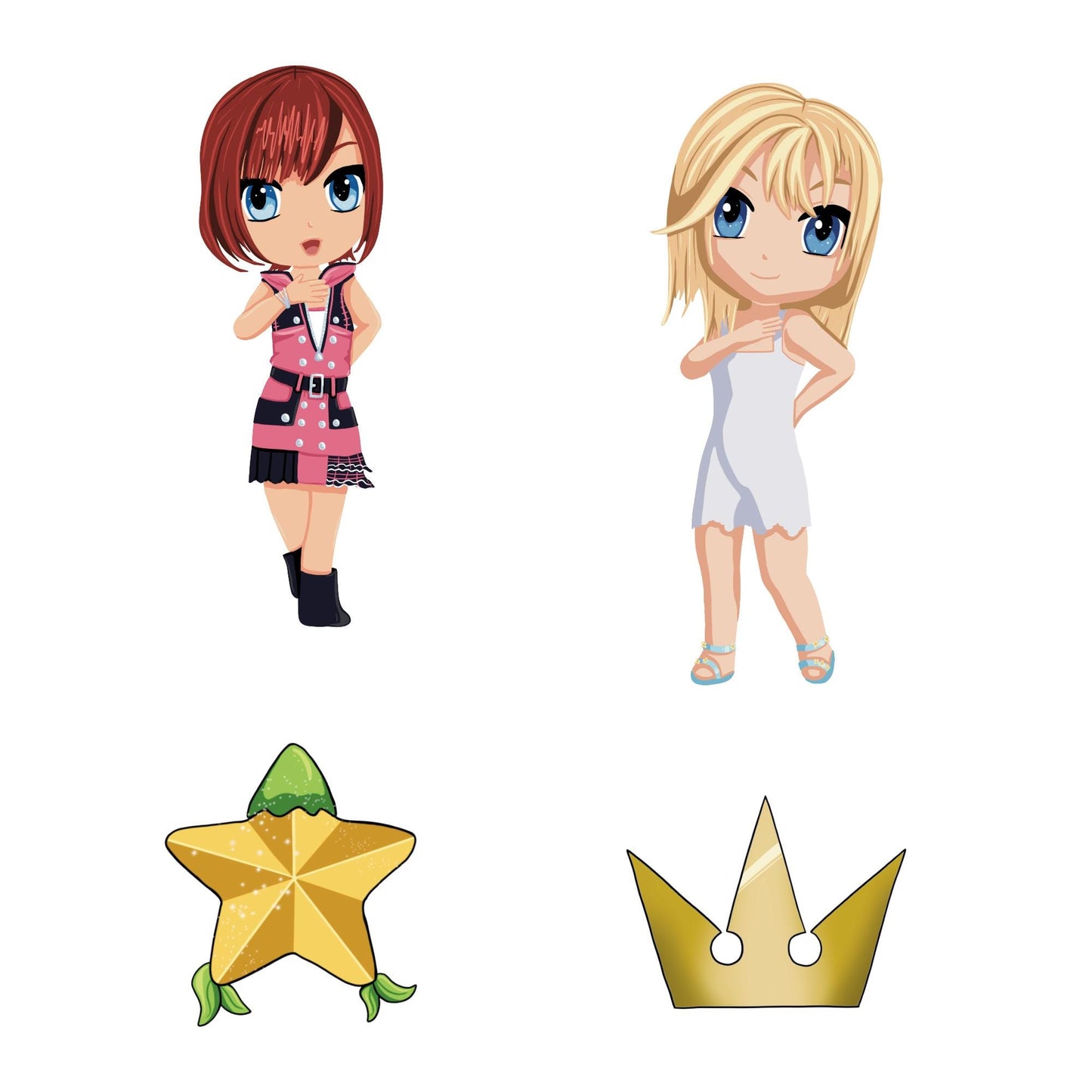 Kingdom Hearts Dangle Keychain Charms