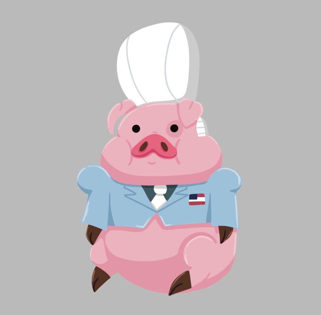 Waddles Dress-Up Acrylic Pins