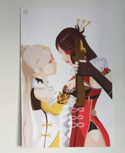 Genshin Impact Beidou and Ningguang Print