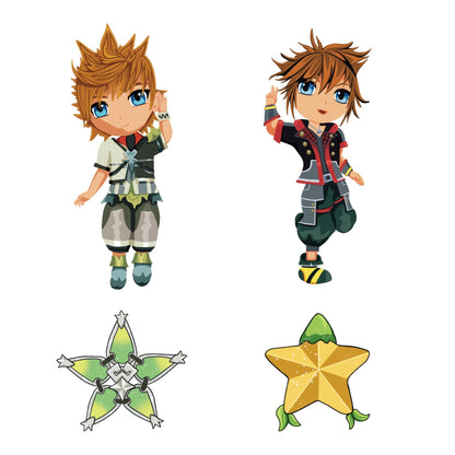 Kingdom Hearts Dangle Keychain Charms