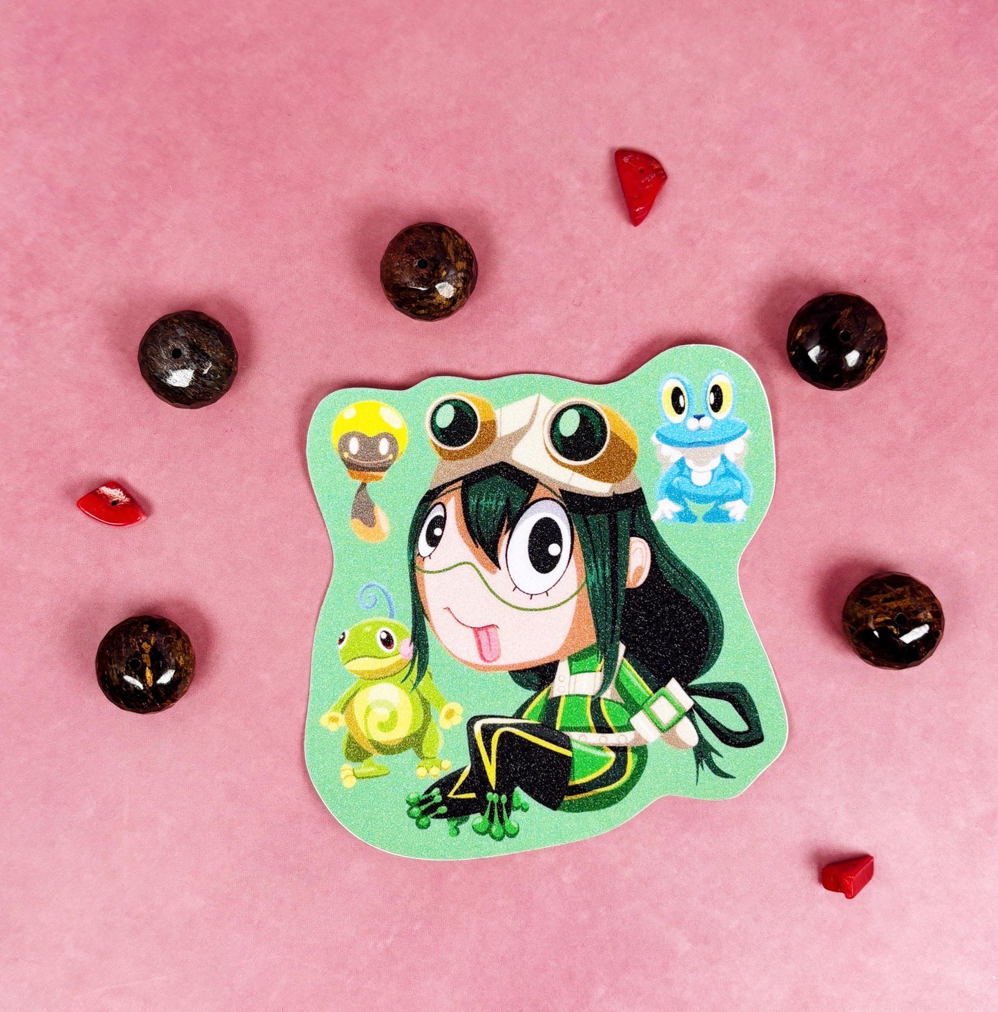 MHA Sand Glitter Stickers