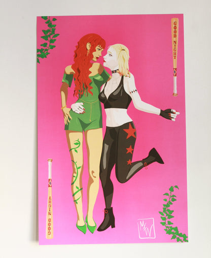 Harley Quinn and Poison Ivy Print