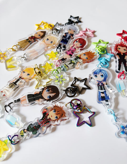 Kingdom Hearts Dangle Keychain Charms