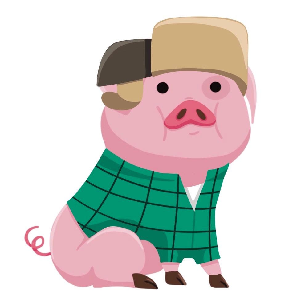 Waddles Dress-Up Acrylic Pins