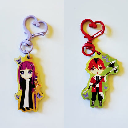 Frieren Chibi Wood Keychain Charms