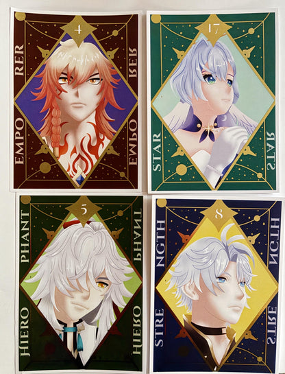 Star Rail Tarot Foil Prints