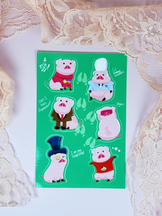 Waddles Dress-up Sticker Sheet
