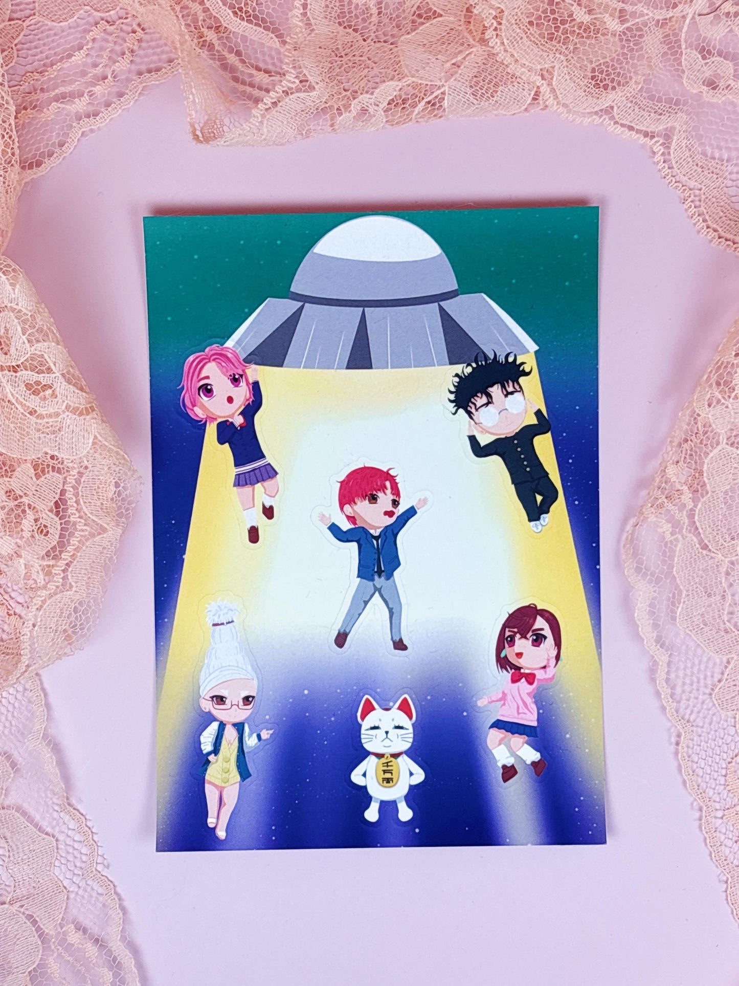 Space Abduction Sticker Sheet