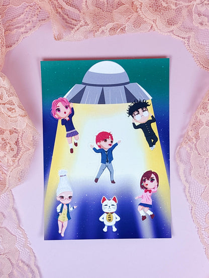 Space Abduction Sticker Sheet