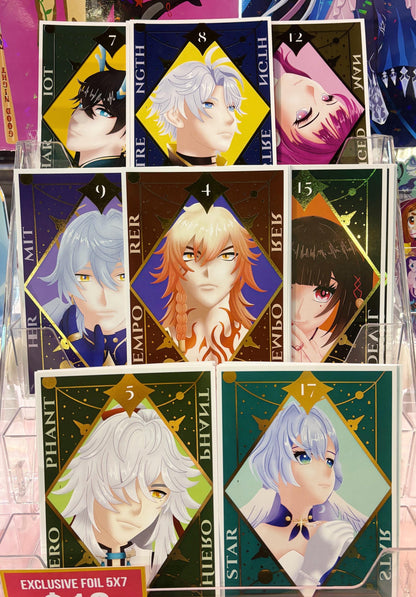 Star Rail Tarot Foil Prints