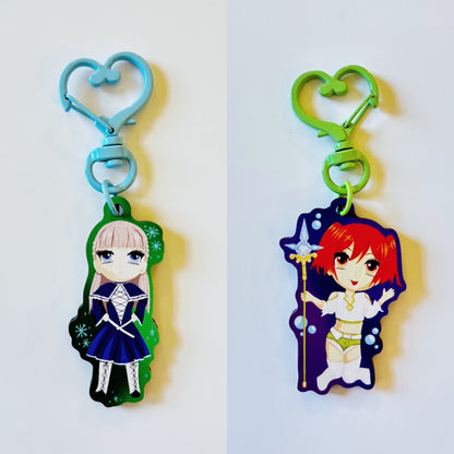 Frieren Chibi Wood Keychain Charms