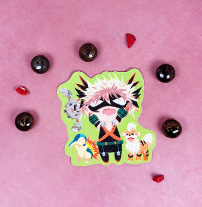 MHA Sand Glitter Stickers