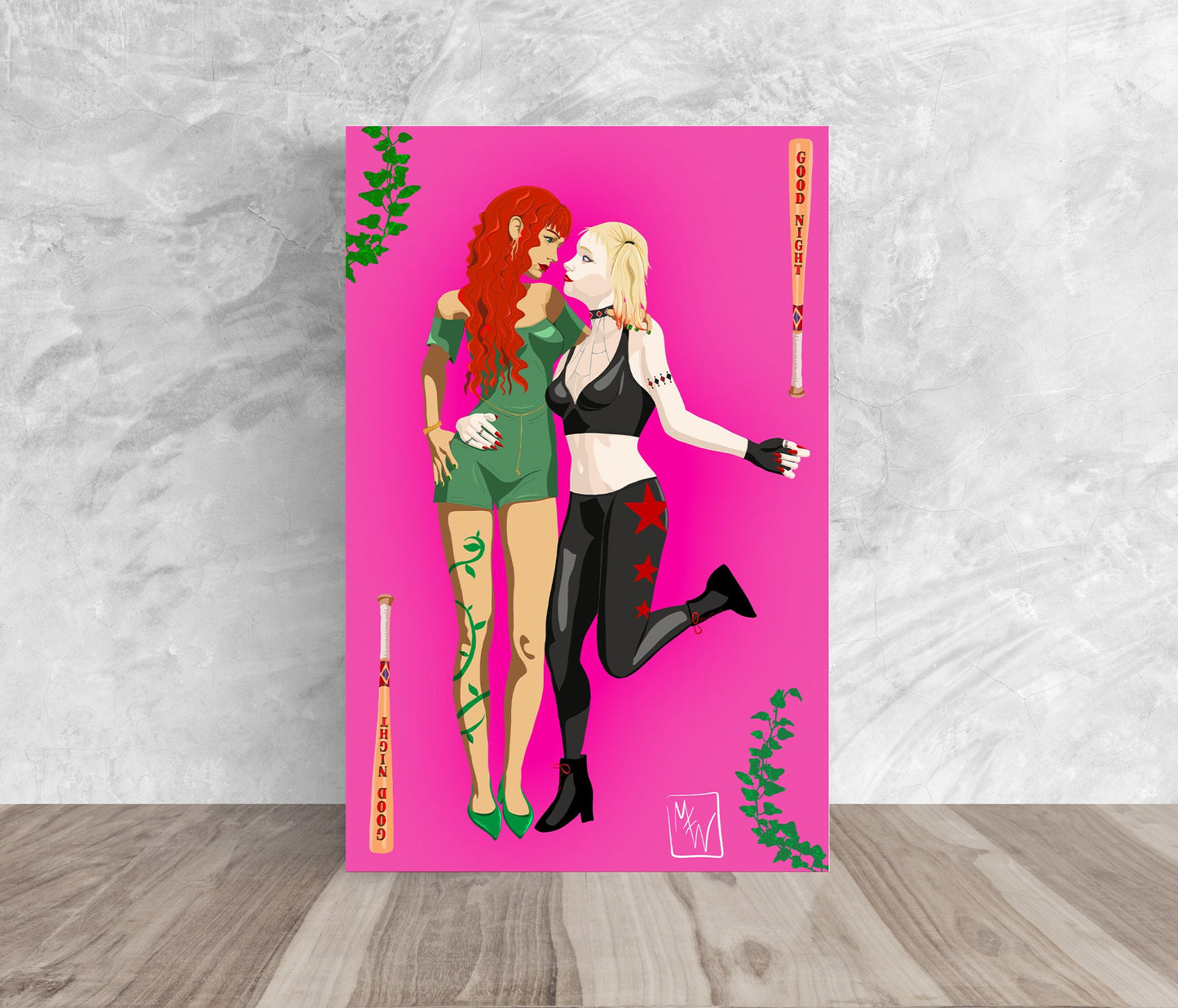 Harley Quinn and Poison Ivy Print