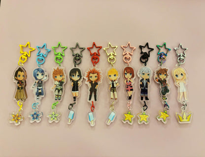 Kingdom Hearts Dangle Keychain Charms