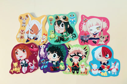 MHA Sand Glitter Stickers