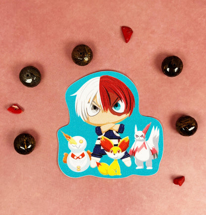 MHA Sand Glitter Stickers