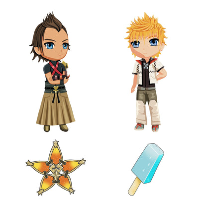 Kingdom Hearts Dangle Keychain Charms