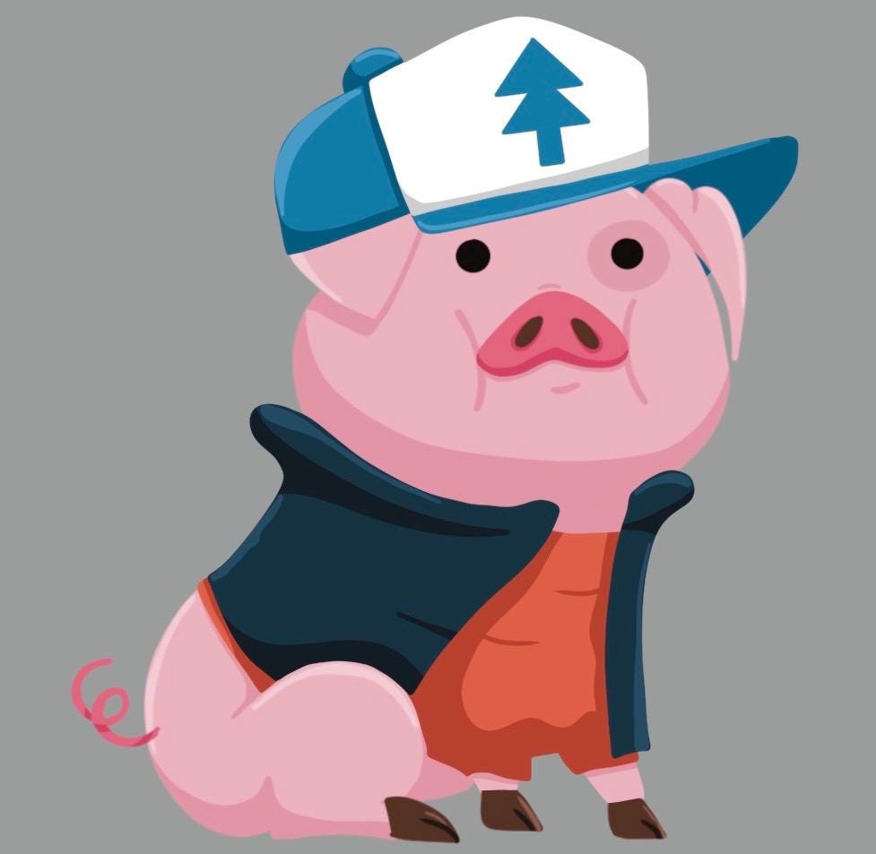 Waddles Dress-Up Acrylic Pins