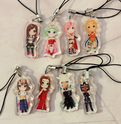 Final Fantasy Ladies phone charms