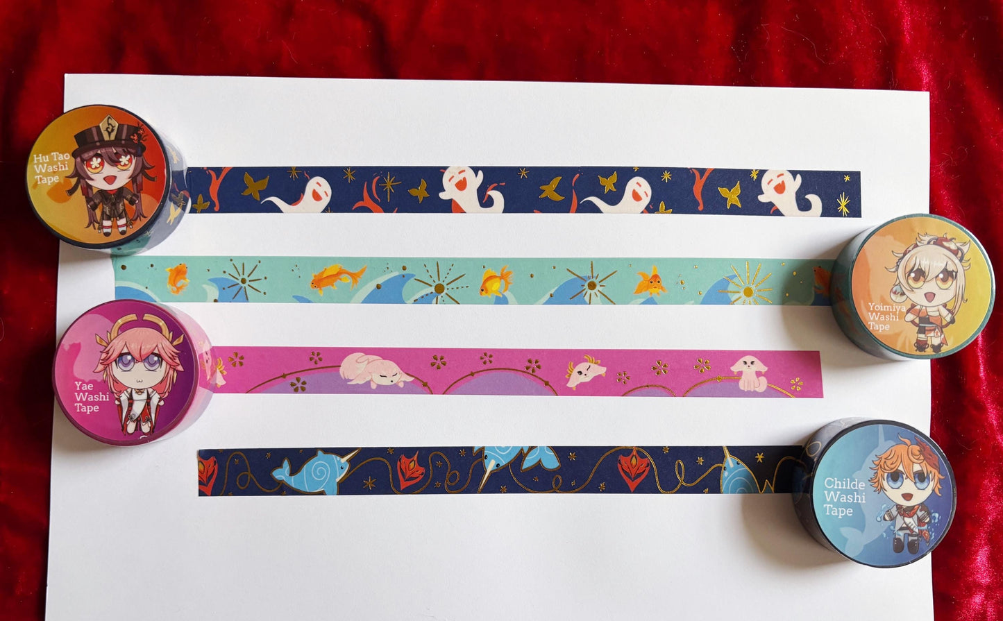 Genshin Foil Washi Tape