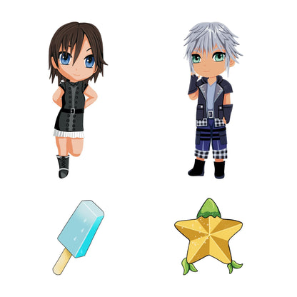 Kingdom Hearts Dangle Keychain Charms