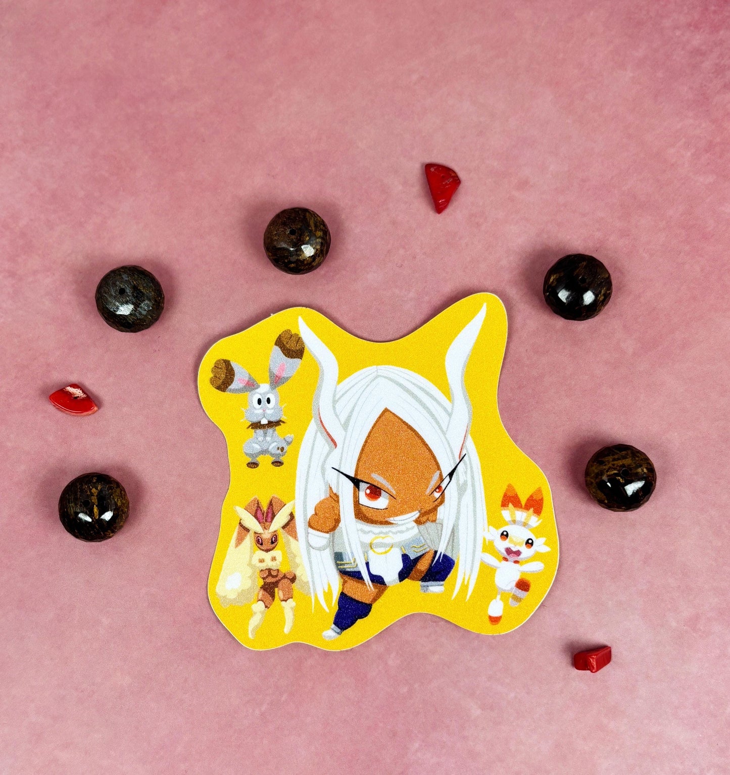 MHA Sand Glitter Stickers