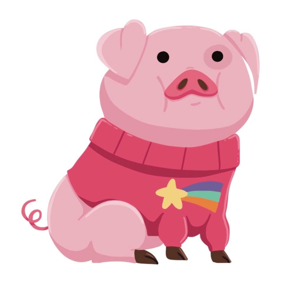 Waddles Dress-Up Acrylic Pins