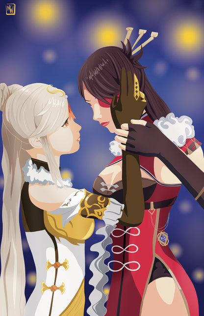 Genshin Impact Beidou and Ningguang Print